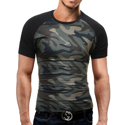 

Brand MenS T Shirt 2017 Summer Splicing Fashion O-Neck Short-Sleeved Tees Male Casual T-Shirt Slim Male Tops Tees DD01
