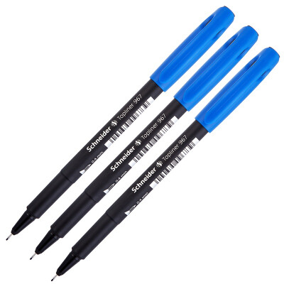 

Schneider Topliner 967 Fineliner Pen 04mm Blue 3-Pack