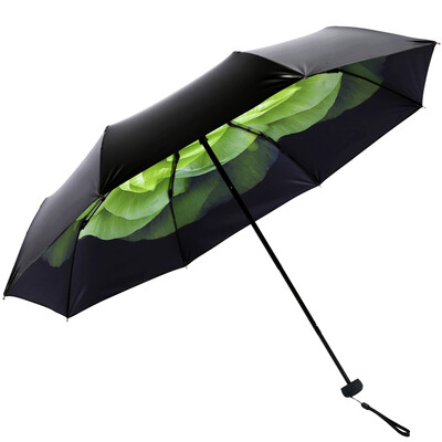 

Paradise Umbrella Full Blackout UPF50 Tri-Fold Black Umbrella 31806E Upgraded Scorpion Green