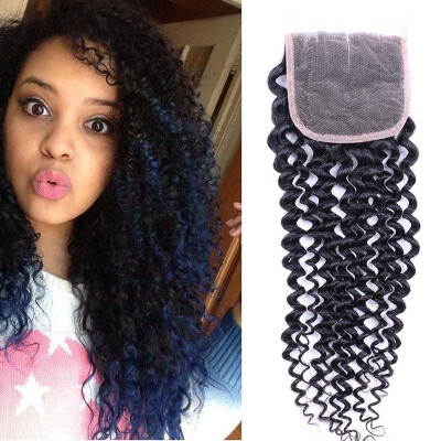 

8A Grade Kinky Curly Virgin Hair With Closure 3 Bundles With Closure Malaysian Curly Hair With Closure Curly Hair With Closure