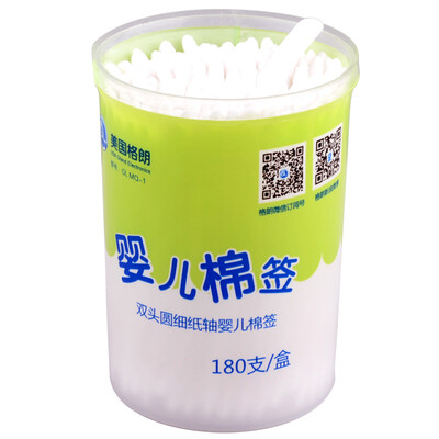 

GL GL double-headed baby cotton swab clean cotton swab nursing cotton swab 180 box MQ-1 1