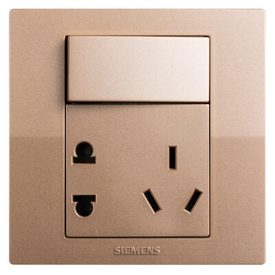 

Siemens SIEMENS 5UB80843NC03 switch socket Yue move 10A five holes with switch socket champagne gold