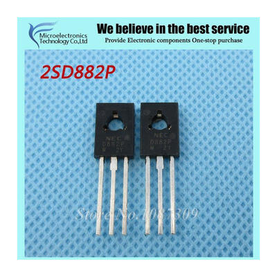 

10pcs free shipping 2SD882P D882P D882 TO-126 amplifier for 3A 40V PNP new original