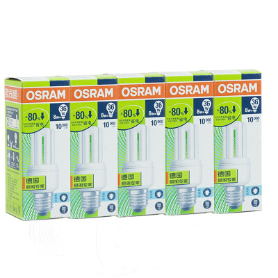 

Jingdong Supermarket] OSRAM OSRAM Mini Value Star energy saving lamp 8W warm white E27 five loaded