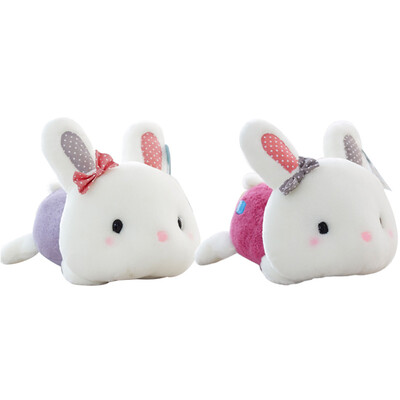 

Blue and white doll LB01 bamboo charcoal mimi rabbit doll two sets of plush toys bamboo charcoal bunny car decoration activated carbon deodorant doll (burgundy + purple) 20cm