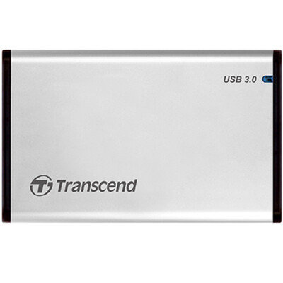 

Transcend 25-inch SATA interface USB30 hard disk box silver