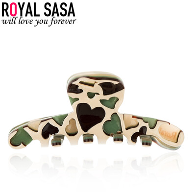 

Royal Сальса (Royalsasa) головной убор аксессуаров для волос волос захватной пластины волосы ручка любит акриловый кристалл трубу камуфляж