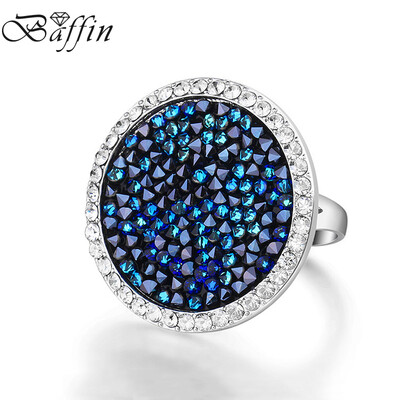 

Baffin Women Party Jewelry Crystals From Swarovski Pave Maxi Round Ring Luxury Romantic Anniversary Joyas For Women Best Gift