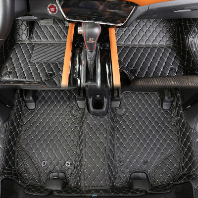 

Huashi Honda Binzhi mats all surrounded by leather mats Four seasons universal car mats modified Binzhi special standard models - sports black