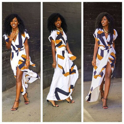 

CANISFashion Women Summer Sleeveless Evening Party Beach Long Maxi Sundress Dress
