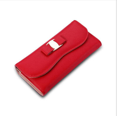 

Ladies wallet clamshell buckle holding bag fashion long paragraph PU bag wallet