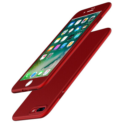 

ESCASE 7 Plus Apple, телефон оболочки отправить фильм стали все включено DROP чехол для Apple, 7Plus / 5,5 Yingcun Китайский красный