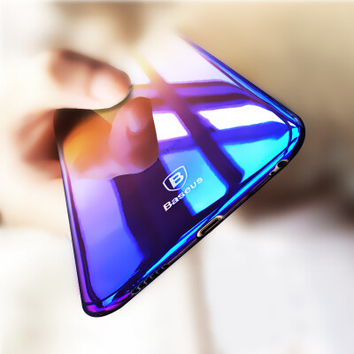 

Baseus 6 6s mobile phone shell plating drop all-inclusive protective cover for iphone6 ​​ 6S 47 inches through the blue