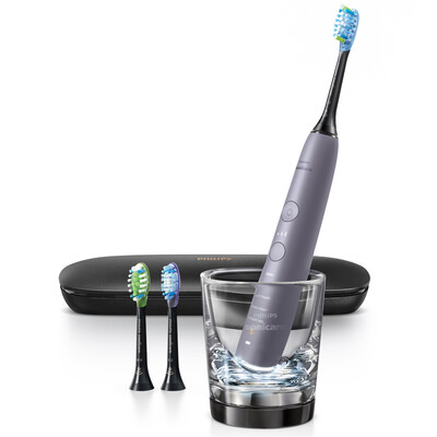 

Philips (PHILIPS) электрическая зубная щетка HX9903 / 42 Алмазная белый Интеллектуальный аккумуляторная зубная щетка для взрослых версия Bluetooth Платина Серый
