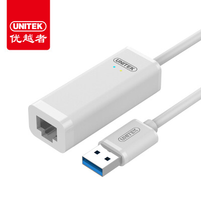 

UNITEK) Gigabit usb cable network card USB3.0 switch RJ45 cable interface Apple Mac Dell / laptop computer port adapter white Y-3470BWH