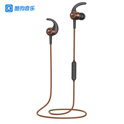 

Cool dog (KUGOU) cool cool M1 wireless sports Bluetooth headset magnetic inhaled ear headphones long life all metal light coffee gold