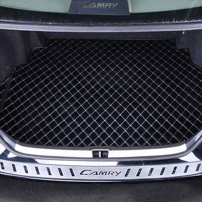 

Huajiai Camry trunk mat 12-16 models Toyota new Camry tail box mat waterproof after the warehouse mat rear compartment mat modified Camry special lattice models 1 set - distinguished black