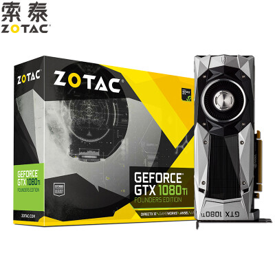 

ZOTAC GTX 1080Ti Founders Edition 1480-1582 11000MHz 11GB 352bit GDDR5X PCI-E Graphics