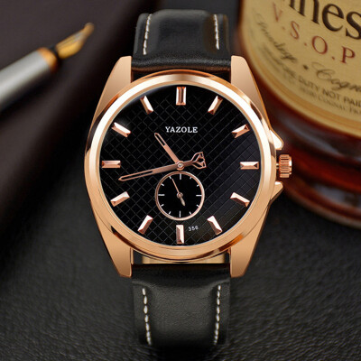 

Luxury Brand YAZOLE Business Watches Men 2017 Fashion Double Hand Calendar Quartz Watch Men Casual Wristwatch