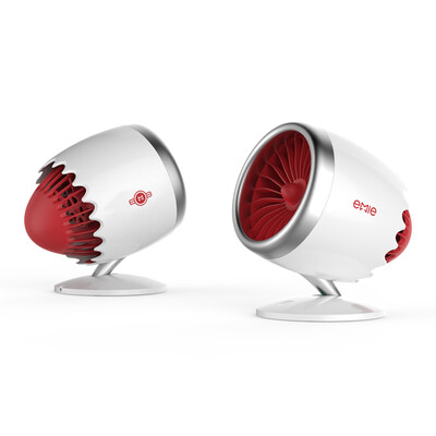 

Emie vortex series usb mini fan office desk fan student dormitory fan cool shape flames 1