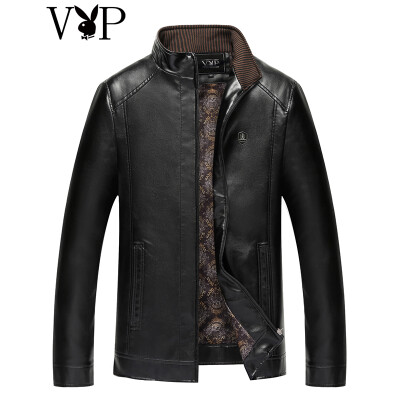 

Player of the year 2017 men's fur clothing qiu dong single-style business casual PU jacket jacket man