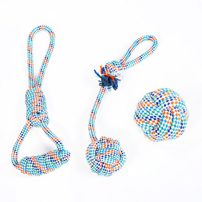 

Huapeng pet (hoopet) dog toys bite rope knot molars toys dog bites three sets of pieces