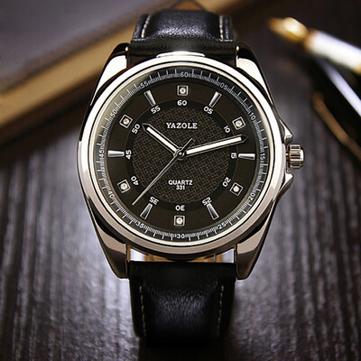 

YAZOLE New Fashion Men Watch Top Famous Brand 2017 Luxury Dress Male Clock Quartz Wrist Watch Men Business Quartz-watch