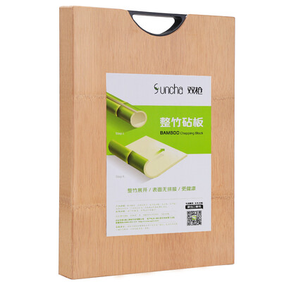 

Double gun Suncha Chopping board Home bamboo Thicker cutting board Real bamboo rolling panel Large board Blade ZB1050 50 35 22cm