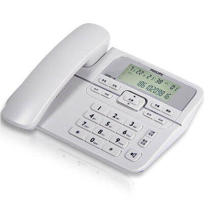 

Philips PHILIPS CORD118 telephone fixed base machine large screen free battery work caller display gray