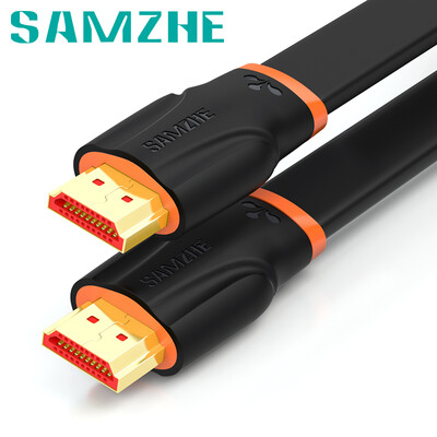 

Shanze (SAMZHE) HDMI2.0 Версия 2K * 4K цифровой высокой четкость тонкой линия Оранжевых Черные 1 м компьютерных телевизионных проекторов плоский провод подключен к коробке гибкого кабель SM-CB10