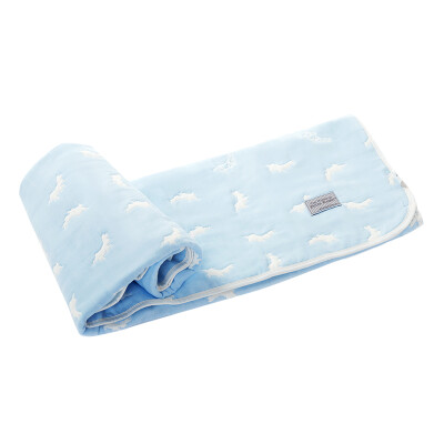 

Jingdong supermarket than the rabbit Peter Rabbit baby blanket baby gauze cover covered with blanket blue