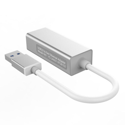 

BIAZE Ethernet-конвертер USB3.0 внешняя 1000M проводная сетевая карта USB для RJ45 для ноутбука Apple MacBook Pro / Air ZH21-metal silver