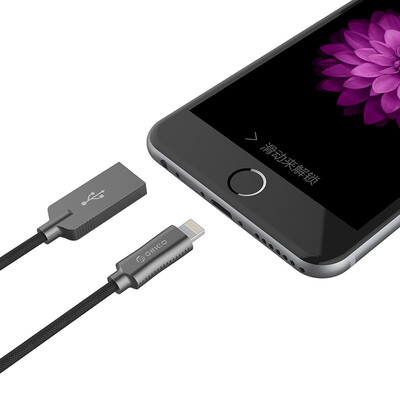 

Кабель Lightning для зарядки и передачи данных ORICO LTU-10 для устройств Apple 1м черный