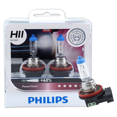 

Philips (PHILIPS) сильные лампы Aurora H11 для модернизации автомобиля 2 загружены яркие 60% увеличение 25 м цветовая температура 3250K
