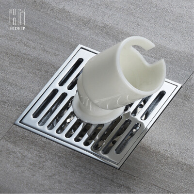 

HIDEEP Pure Brass Square floor drain concealed