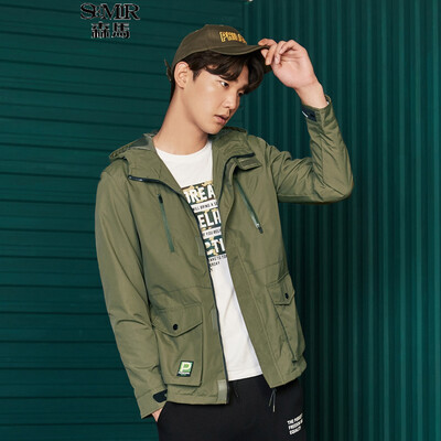 

Semir (Semir) модели куртки мужские падения 2017 года мужская с капюшоном куртки корейской волны вскользь куртки 13316091006 китайский синий L