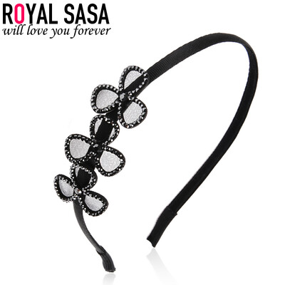 

Royal Salsa (Royalsasa) нажимается волос головной убор аксессуары для волос ленты для волос мода цветок оголовье кристалл шпилька черный