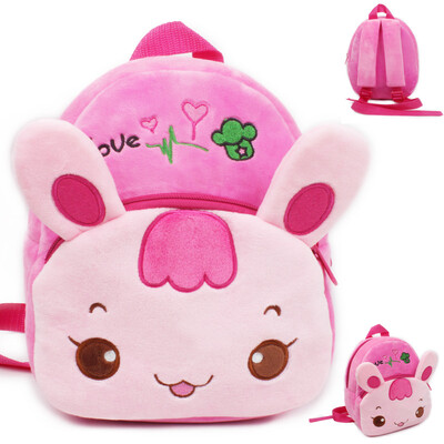 

Lovely child plush backpack as gift for girl