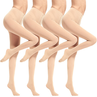 

Langsha stockings female spring&autumn through velvet pantyhose high elastic legs sexy bottom socks four pairs of skin color four pairs