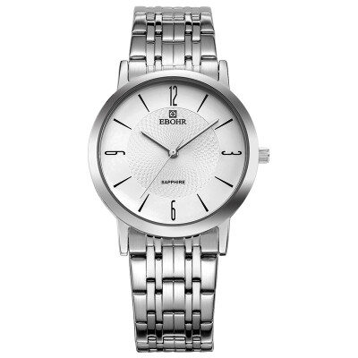 

According to wave (EBOHR) watch Tianyi series of white surface with quartz couple table female table 10450529