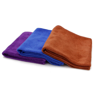 

Ogilvy car wash towel cleaning cloth car supplies special thickening absorbent lint size multi-function brush towel blue purple coffee three loaded