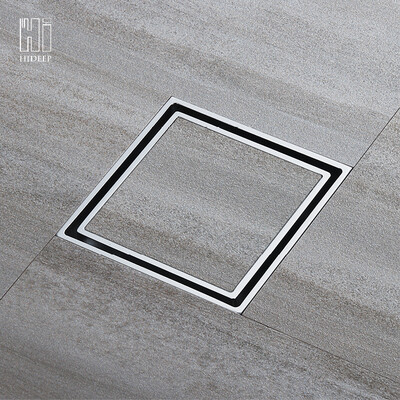 

HIDEEP Pure Brass Square floor drain concealed