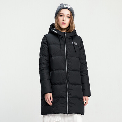 

Snow Flying Winter Down Jacket Women's Long Hooded Jacket Candy Color A1621YY252 Moisturizer | 8145 S
