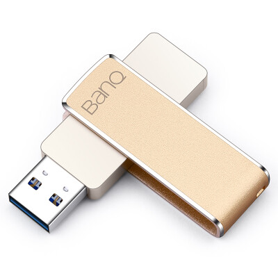 

banq F50 256GB USB3.0 цельнометаллический 360-градусный вращающийся высокоскоростной U диск земля Хао золото