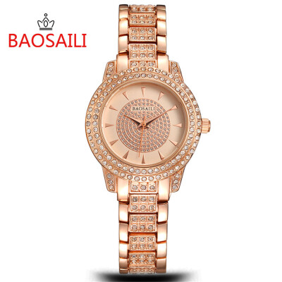 

BAOSAILI Sky Stars Elegant Ladies Classic Gold Watches Full Diamond Womens Bracelet Watch Girls Charm Dress Clock