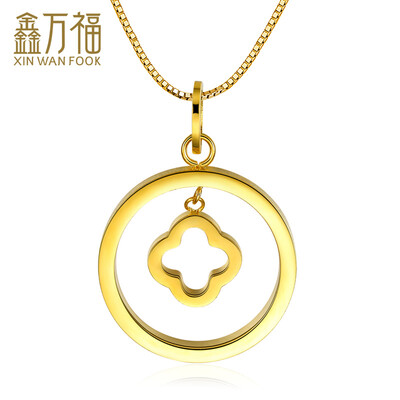 

Xin Wanfu Smart четыре листа 18K золотые подвески около 1.80-2.00g