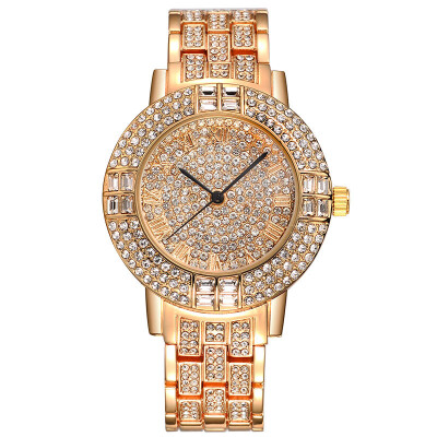 

BAOSAILI Full Rhinestone Women Wristwatch Ladies Quartz Watch Dress Clock Luxury Gold Silver Watch