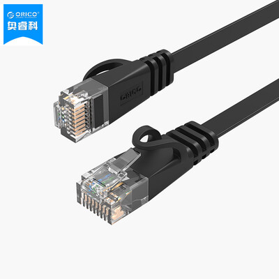 

ORICO (ORICO) МОПС-C6B CAT6 гигабитный шесть плоский кабель обустройство дома проект компьютерных сетей посвященный кабель перемычки закончил медный кабель RJ45 черный 30 м