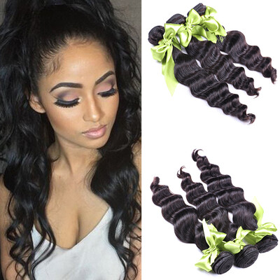 

Soft Malaysian deep loose 4 Bundles 7A Malaysian deep loose Virgin Hair Natural Virgin Hair Wet And Wavy Human Hair Weave