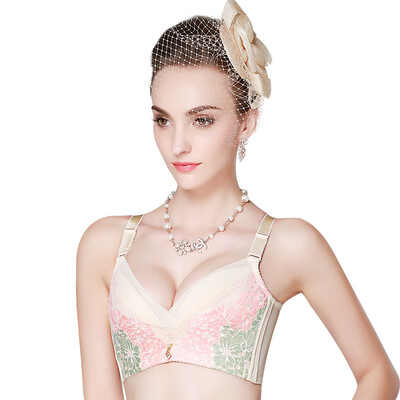 

Zi Yan Lier no steel ring bra thin lace gathered adjustment type receiving breast bra bra underwear W248 elegant skin 80C